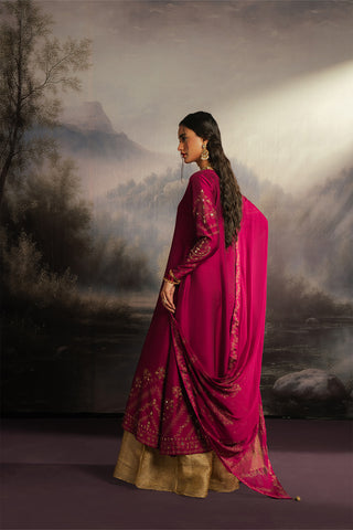 2 Piece Cotton Silk Embroidered Suit (FL0122)