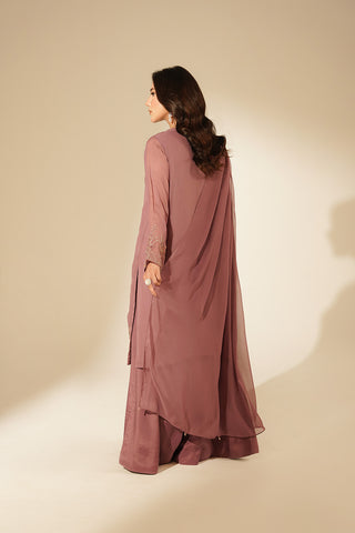 3 Piece Chiffon Embroidered Suit (FL0126)