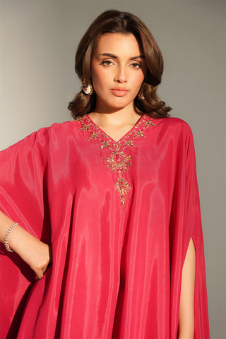 2 Piece Raw Silk Embroidered Suit (FL0163)