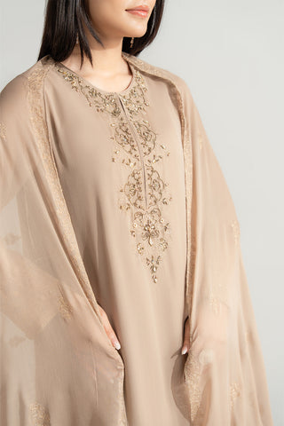 3 Piece Chiffon Embroidered Suit (FL0168)