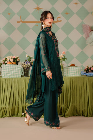 3 Piece Chiffon Embroidered Suit (FL0174)