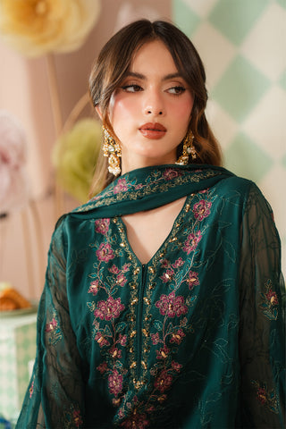 3 Piece Chiffon Embroidered Suit (FL0174)