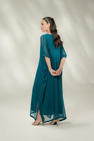 1 Piece Chiffon Embroidered Suit (FL0241)