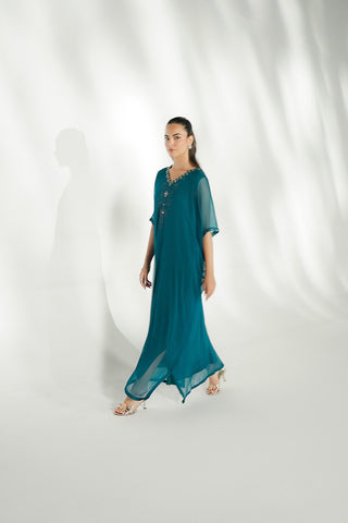 1 Piece Chiffon Embroidered Suit (FL0241)