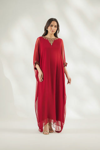 1 Piece Chiffon Embroidered Suit (FL0258)
