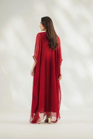 1 Piece Chiffon Embroidered Suit (FL0258)