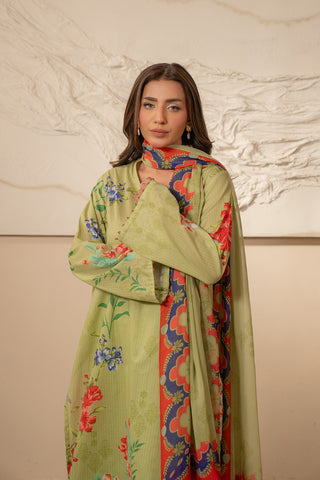 3 Piece Unstitched Lawn Printed Suit (UC0051)