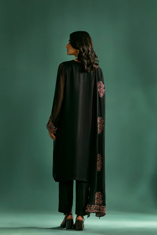 3 Piece Chiffon Embroidered Suit (FS0020)