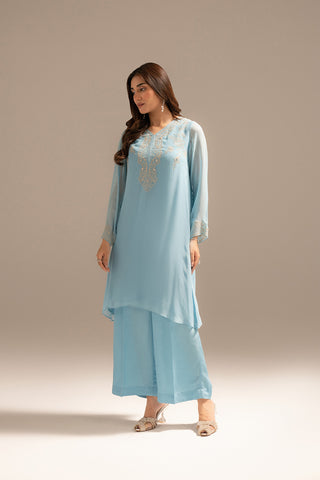 2 Piece Chiffon Embroidered (FS0021)