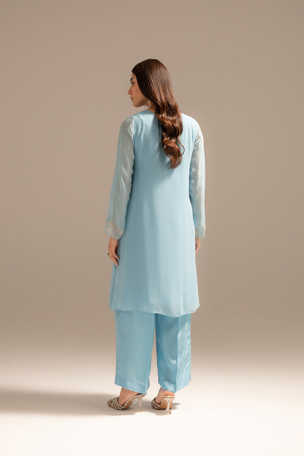 2 Piece Chiffon Embroidered (FS0021)