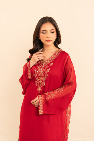 1 Piece Chiffon Embroidered (FS0026)