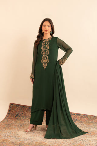 3 Piece Chiffon Embroidered (FS0027)