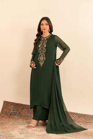 3 Piece Chiffon Embroidered (FS0027)
