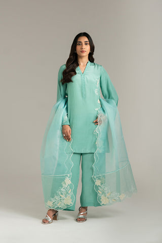 3 Piece  Silk Embroidered (FS0028)