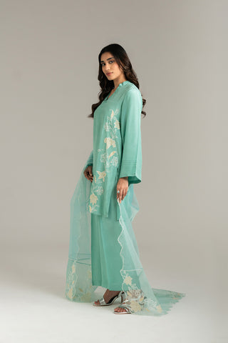 3 Piece  Silk Embroidered (FS0028)