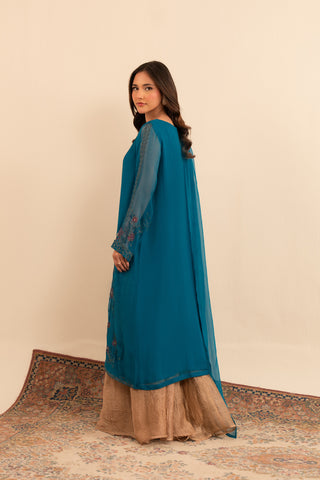 2 Piece Chiffon Embroidered (FS0029)