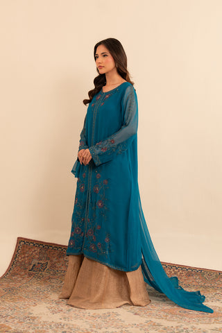2 Piece Chiffon Embroidered (FS0029)
