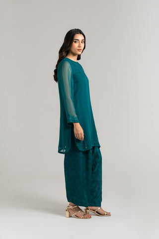 2 Piece Chiffon Embroidered (FS0032)