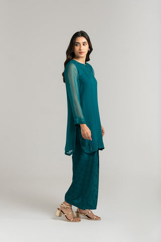 2 Piece Chiffon Embroidered (FS0032)