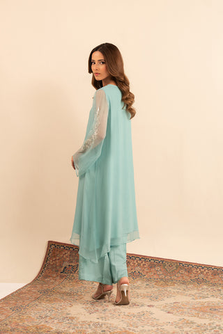 2 Piece Chiffon Embroidered (FS0033)