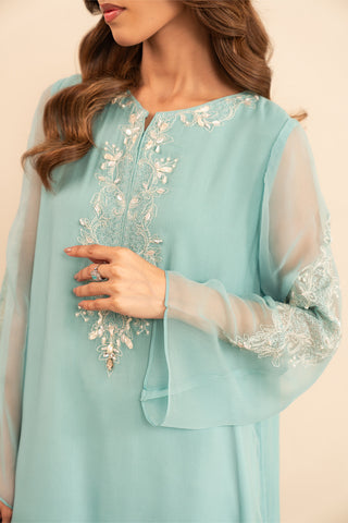 2 Piece Chiffon Embroidered (FS0033)