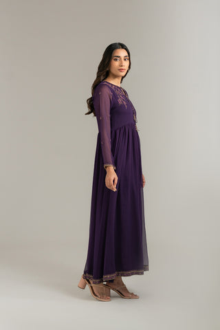 1 Piece Chiffon Embroidered Shirt (FS0036)