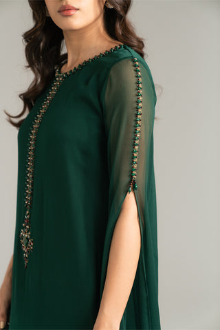 1 Piece Chiffon Embroidered Shirt (FS0037)