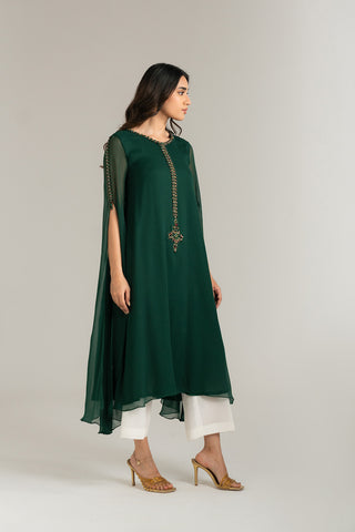 1 Piece Chiffon Embroidered Shirt (FS0037)