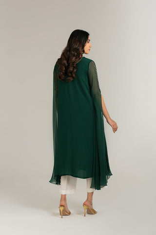 1 Piece Chiffon Embroidered Shirt (FS0037)