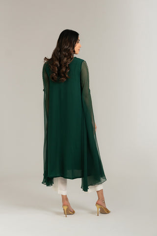 1 Piece Chiffon Embroidered Shirt (FS0037)