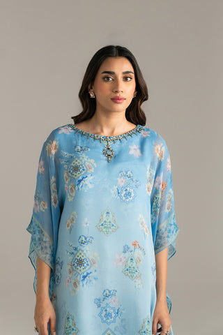 2 Piece Chiffon Printed Suit (FS0039)