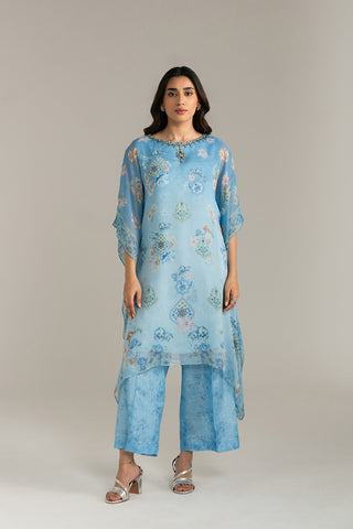 2 Piece Chiffon Printed Suit (FS0039)