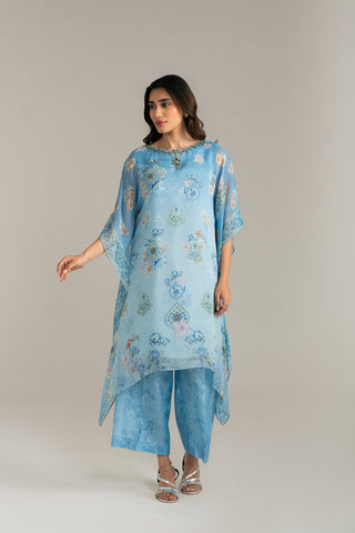 2 Piece Chiffon Printed Suit (FS0039)