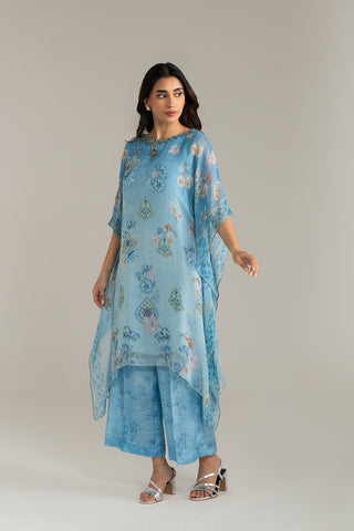 2 Piece Chiffon Printed Suit (FS0039)