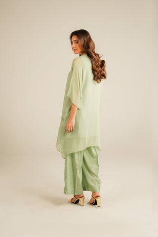 2 Piece Chiffon Embroidered Suit (FS0043)