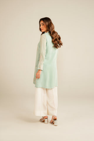 1 Piece Chiffon Embroidered Shirt (FS0044)