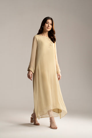 1 Piece Chiffon Embroidered Shirt (FS0049)