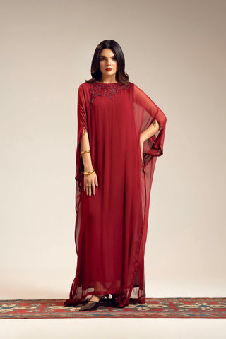 1 Piece Chiffon Embroidered (FS0075)