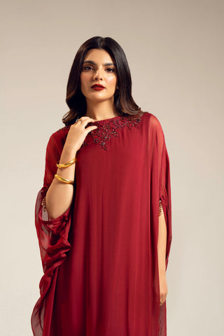 1 Piece Chiffon Embroidered (FS0075)