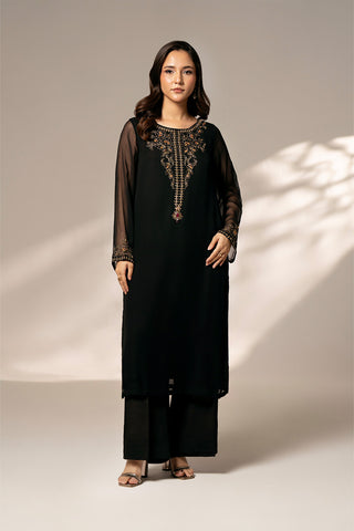 1 Piece Chiffon Embroidered (FS0076)