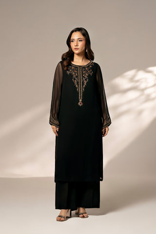 1 Piece Chiffon Embroidered (FS0076)
