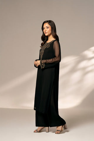 1 Piece Chiffon Embroidered (FS0076)