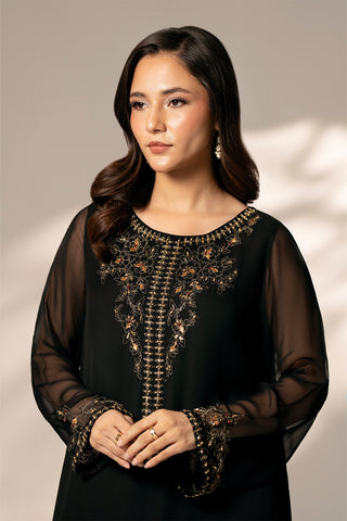 1 Piece Chiffon Embroidered (FS0076)