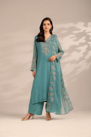 3 Piece Chiffon Embroidered (FS0078)