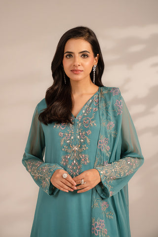 3 Piece Chiffon Embroidered (FS0078)