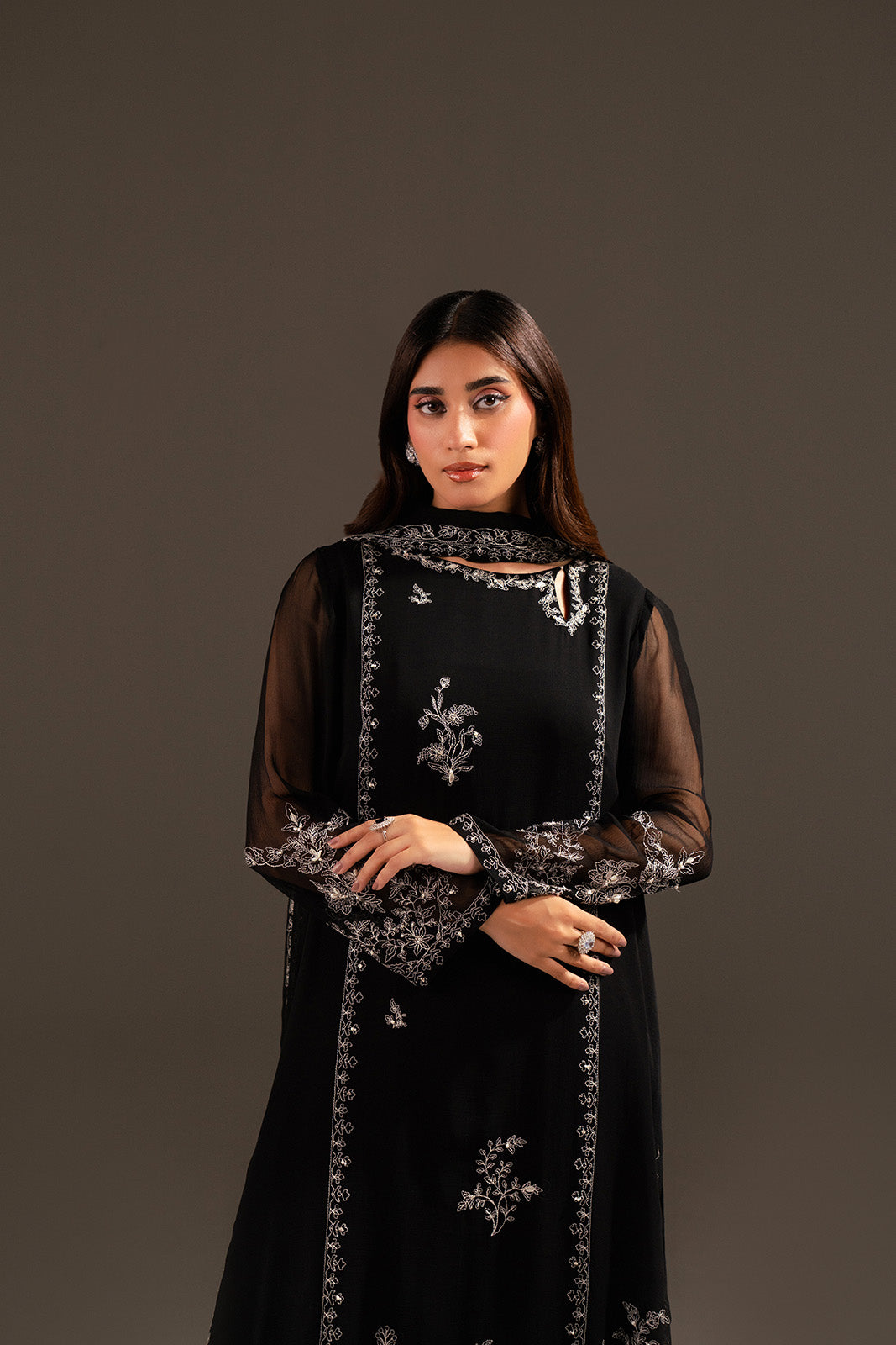 3 Piece Chiffon Embroidered (FS0079)