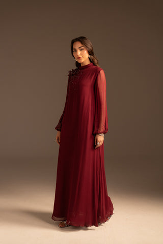 1 Piece Chiffon Embroidered Shirts (FS0085)