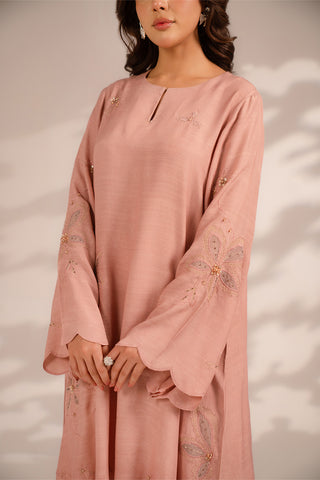 2 Piece Raw Silk Embroidered Suit (FS0089)