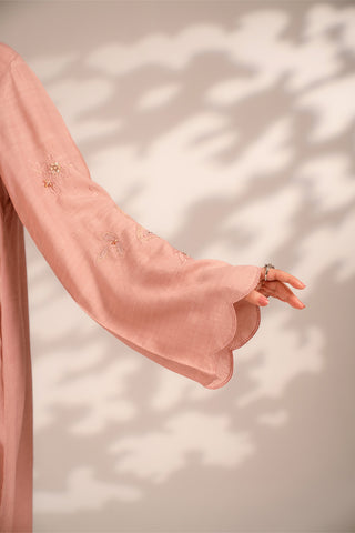 2 Piece Raw Silk Embroidered Suit (FS0089)