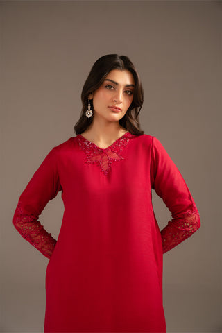 2 Piece Raw Silk Embroidered (FS0093)